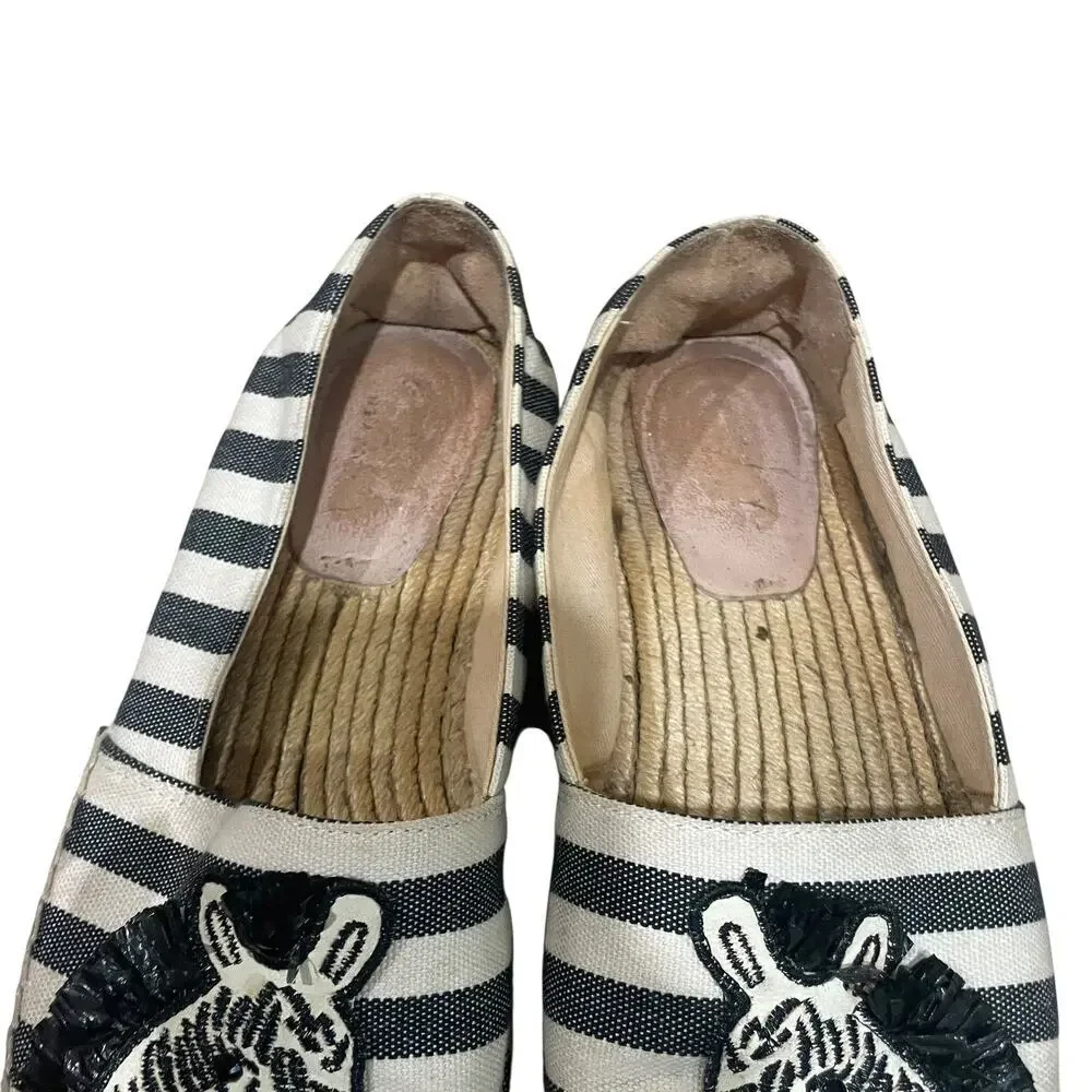Kate spade garden zebra espadrilles